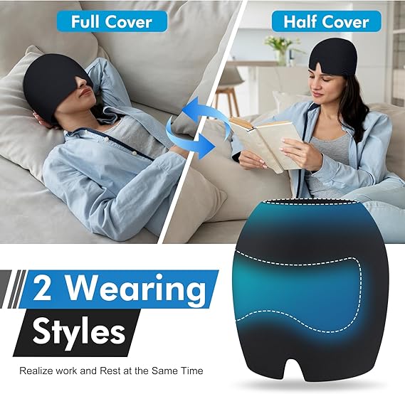 Gel Ice Migraine Relief Cap