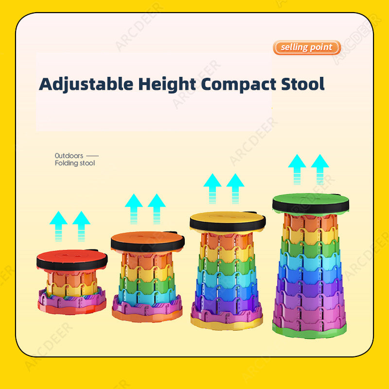 Adjustable Folding Camping Stool