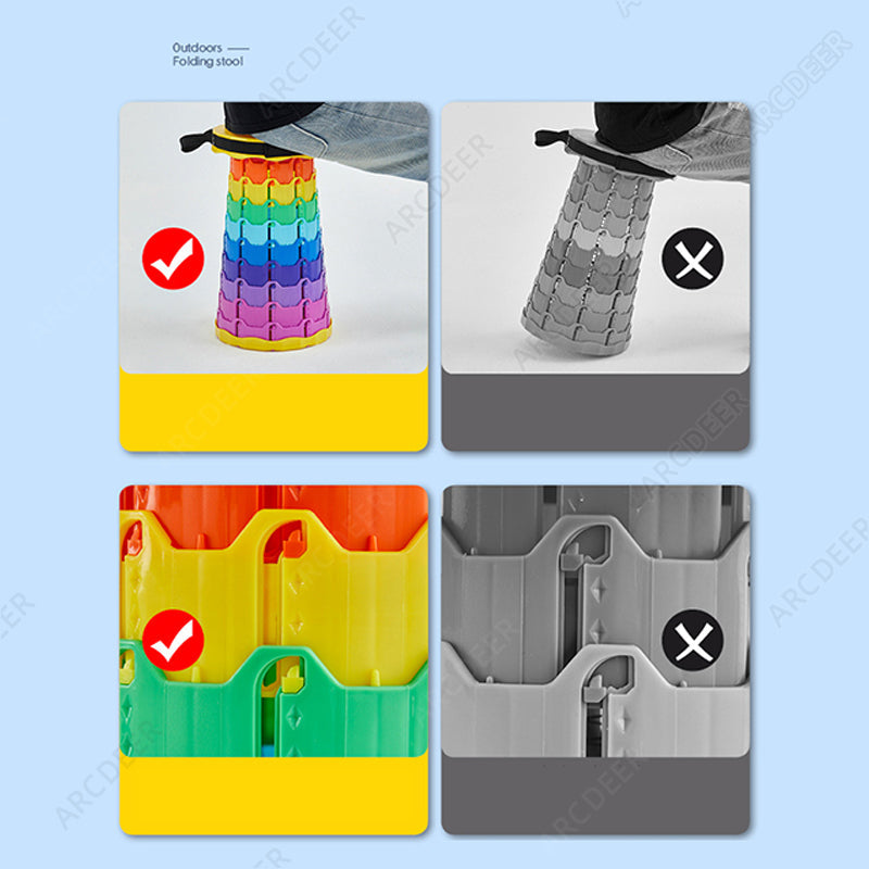 Adjustable Folding Camping Stool