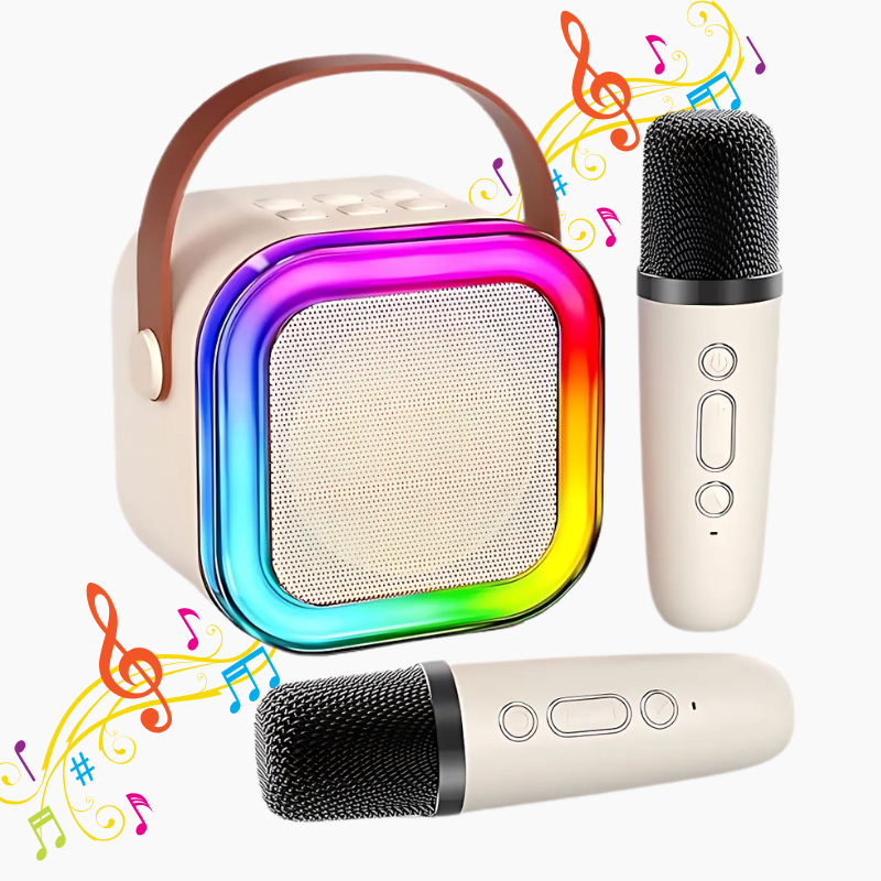 Karaoke Speaker with 2 Wireless Mic - Loud Sound